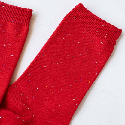 Women's Holiday Glitter Socks