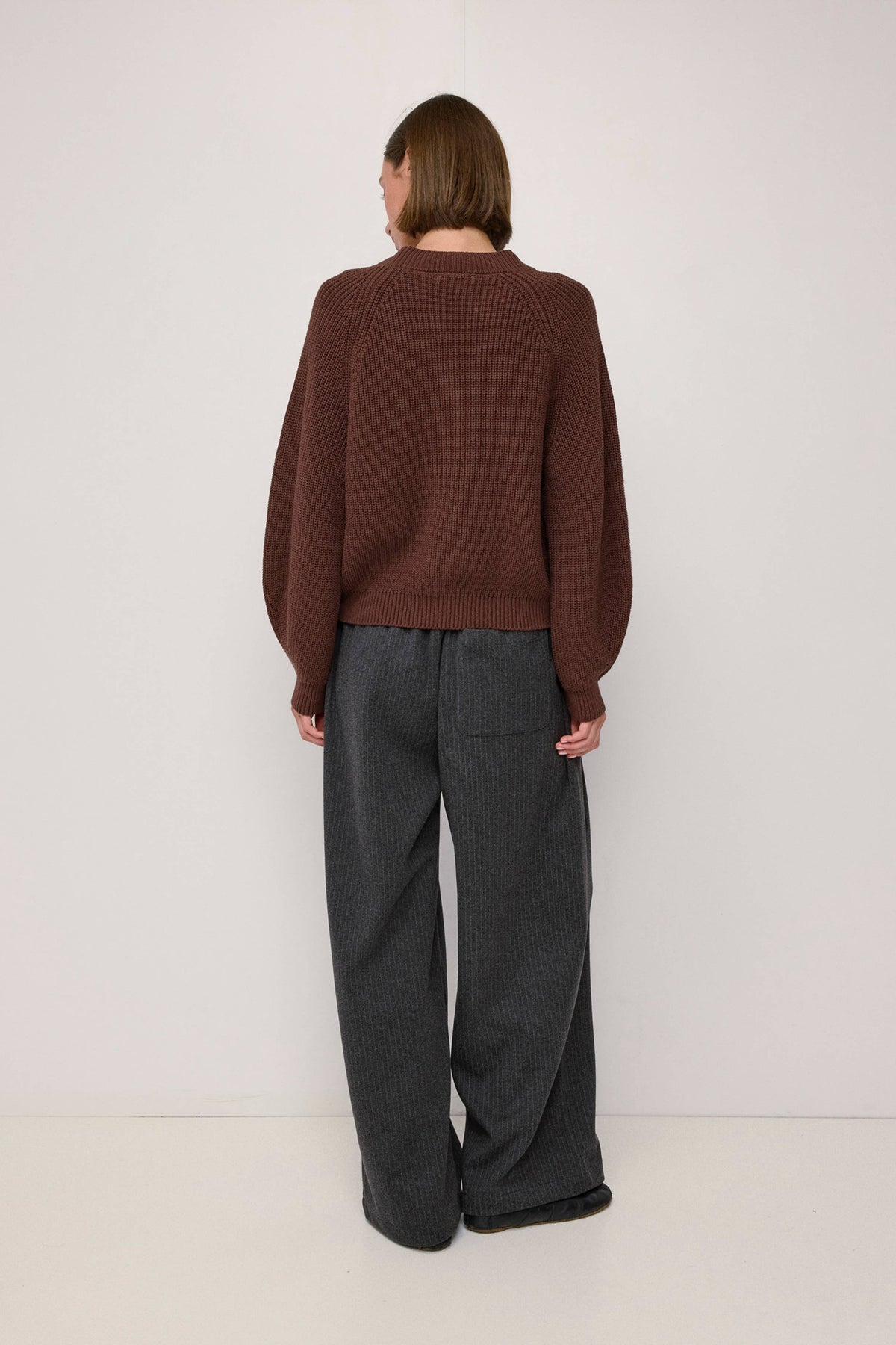 Hazel Chunky Ribbed Cotton Cardigan