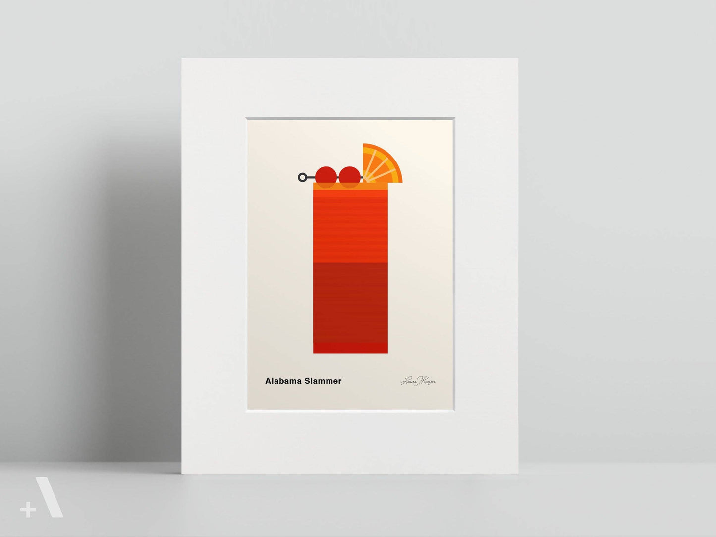 American Cocktails Illustrated Art Print