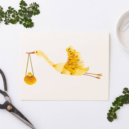 Stork Greeting Card