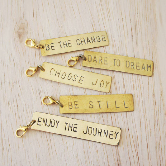 Fair Trade Brass Inspiration Charm
