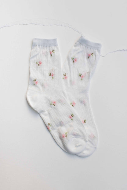 Mini Floral Cotton Socks