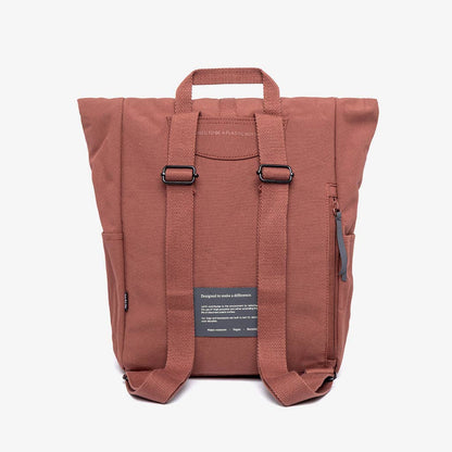 Recycled Roll-Top Mini Backpack, Bronze