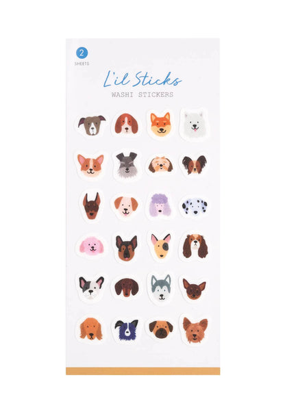 Dogs Washi Stickers, 2 Sheets