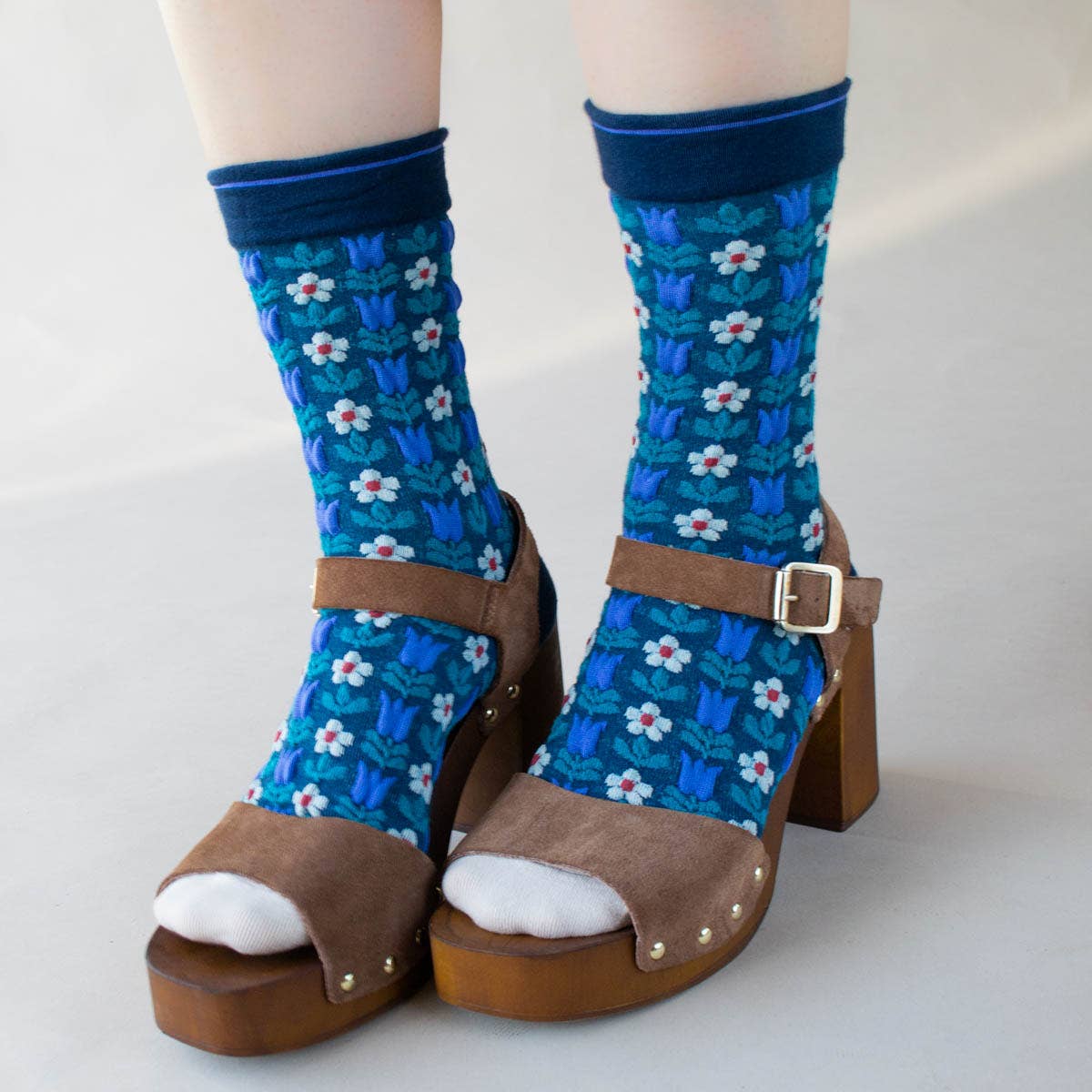 Vintage Floral Casual Socks