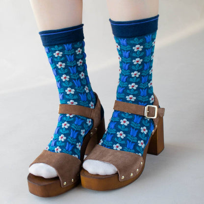 Vintage Floral Casual Socks