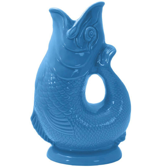 Sea Blue Gluggle Jug