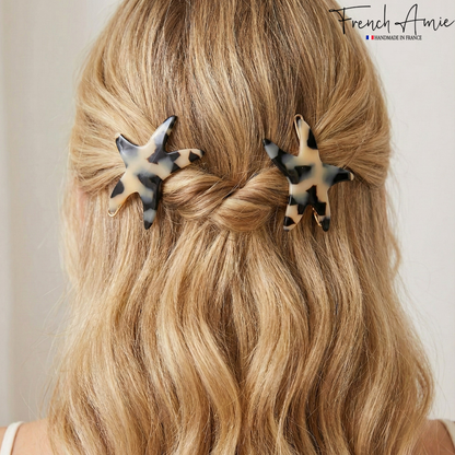 French Amie Starfish Acetate Hair Clip