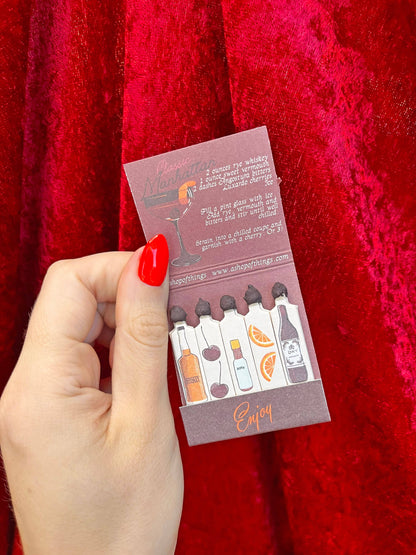 Manhattan Cocktail Matchebook