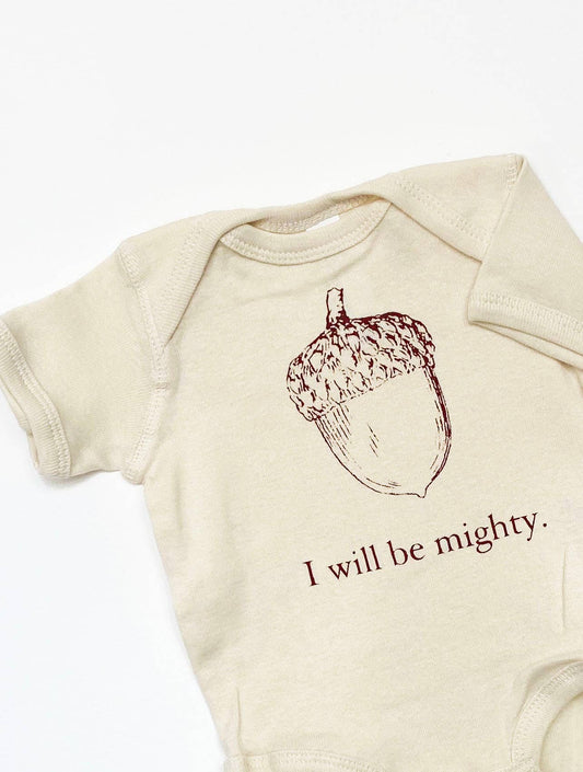 I Will Be Mighty Cute Baby Bodysuit