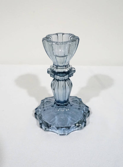 Glass Candlestick Holder, Taper Candle Stand
