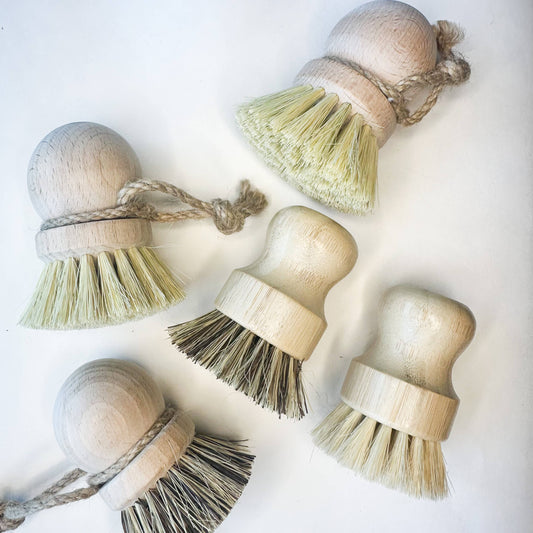 Natural Wood Pot Brush Eco Kitchen Scrubber