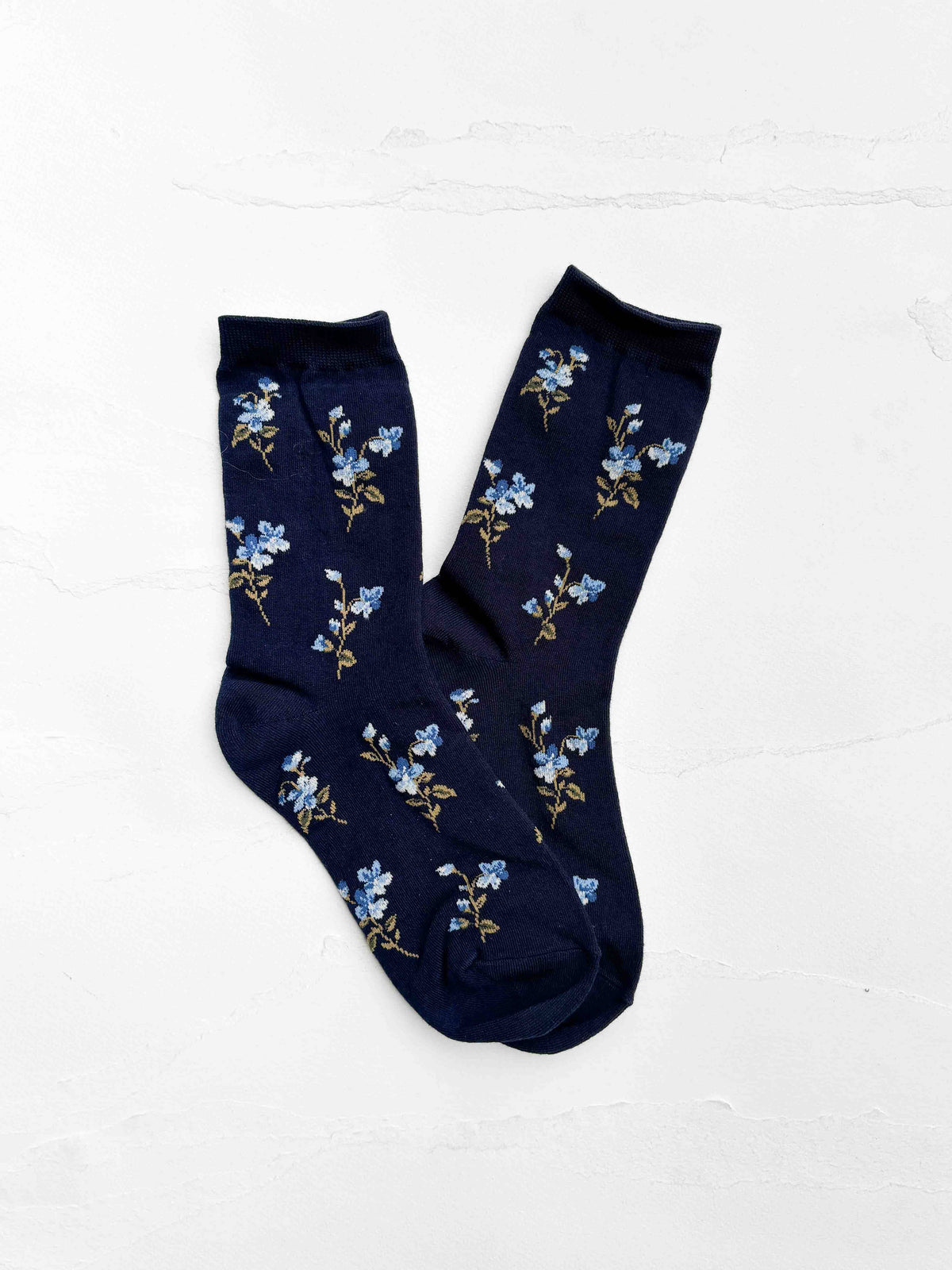 Vintage Style Floral Crew Socks