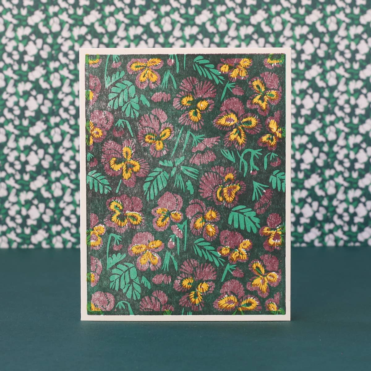 Flowers Letterpress Cards Set