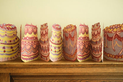 Birthday Cake Concertina Garland