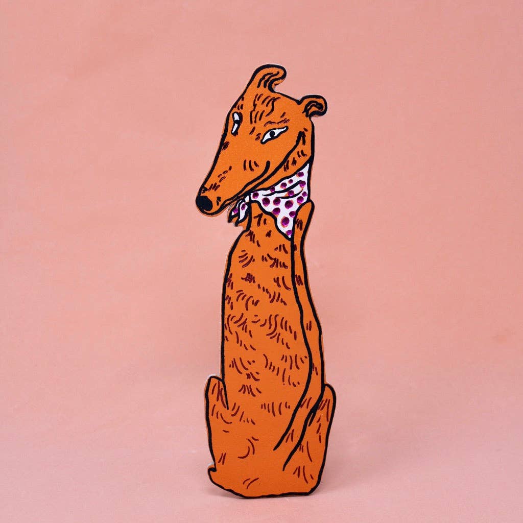 Leather Dog Bookmark for Book Lovers