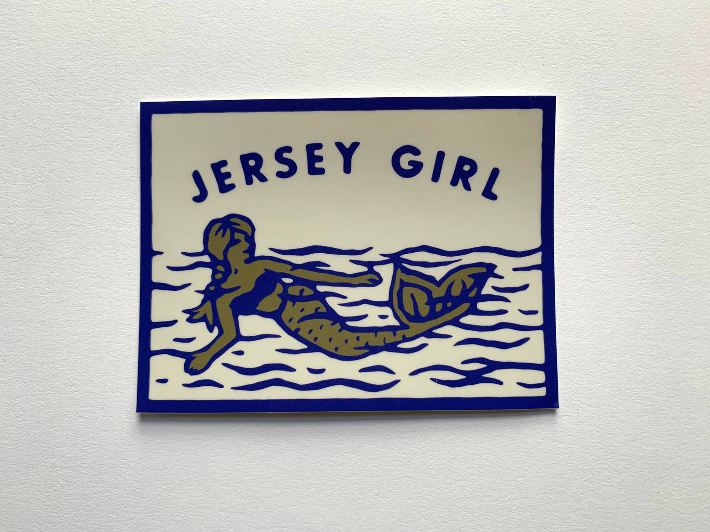 Jersey Girl Mermaid Sticker
