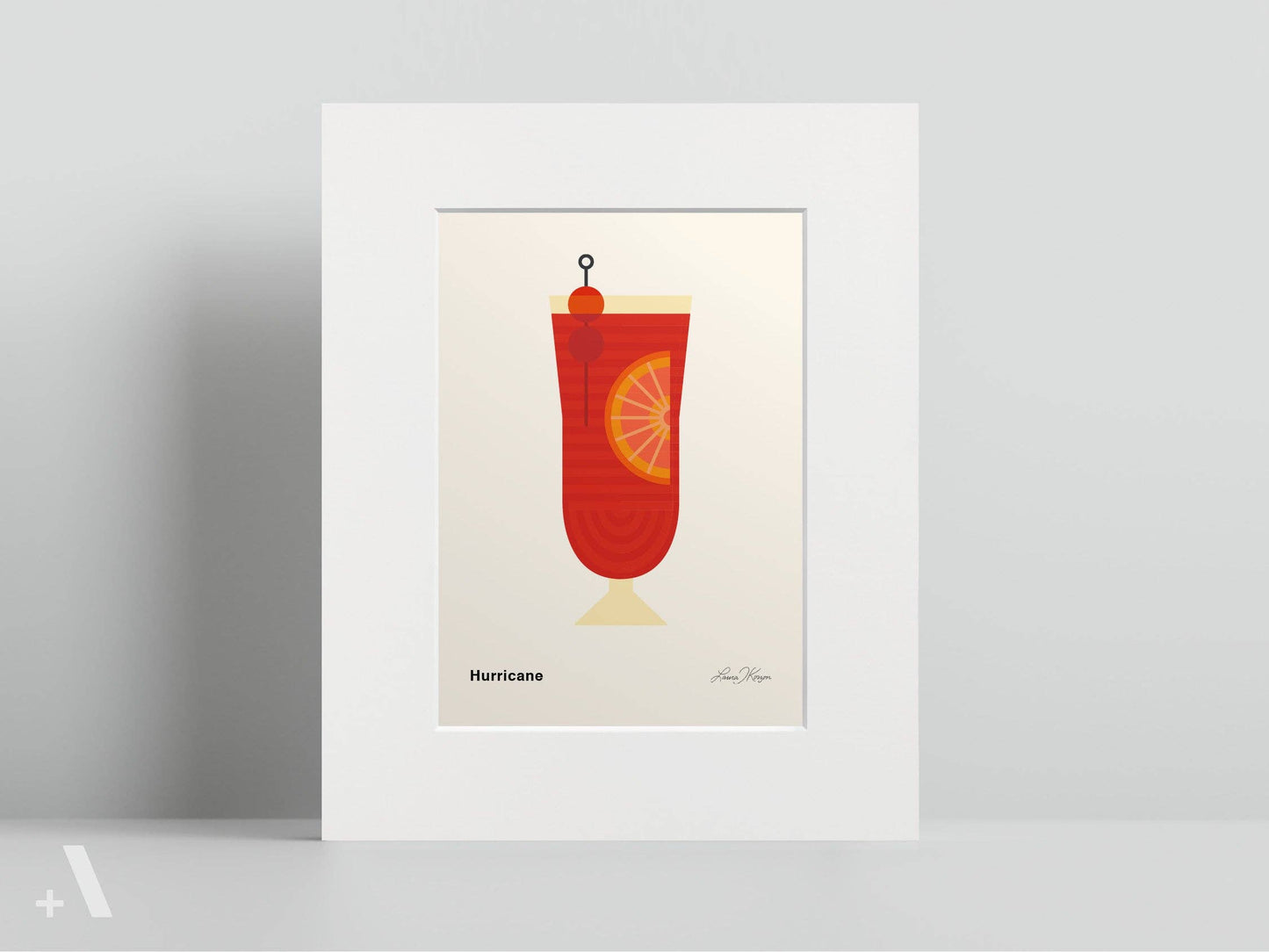 American Cocktails Illustrated Art Print