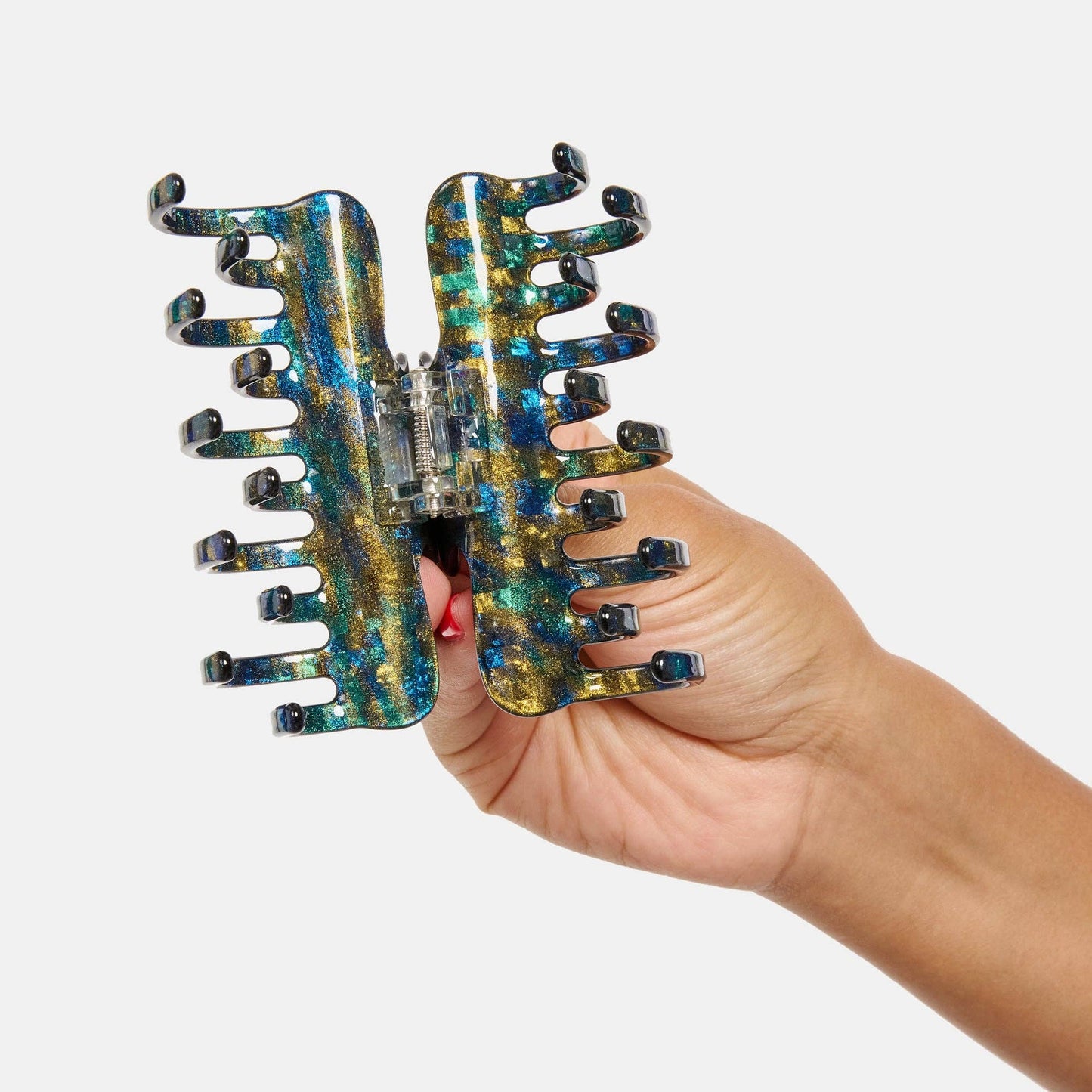 Jojo Hair Claw in Small Dark Sparkle