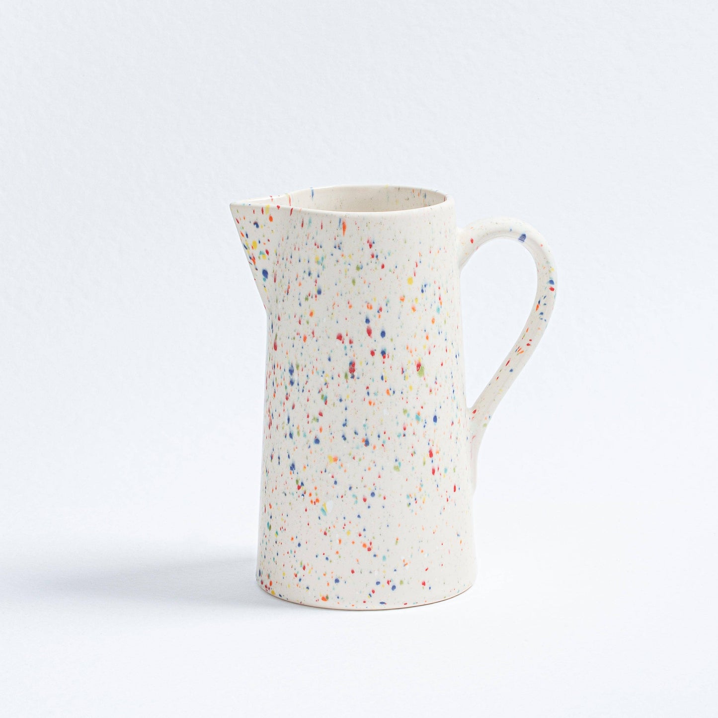 Handcrafted White Ceramic Pitcher