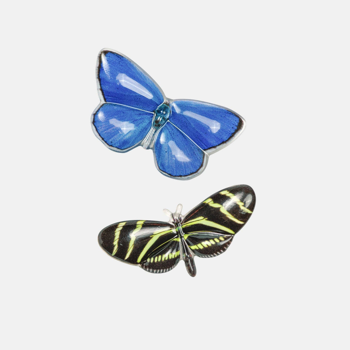 Butterfly Hair Clips Plant-Based Acetate Pair