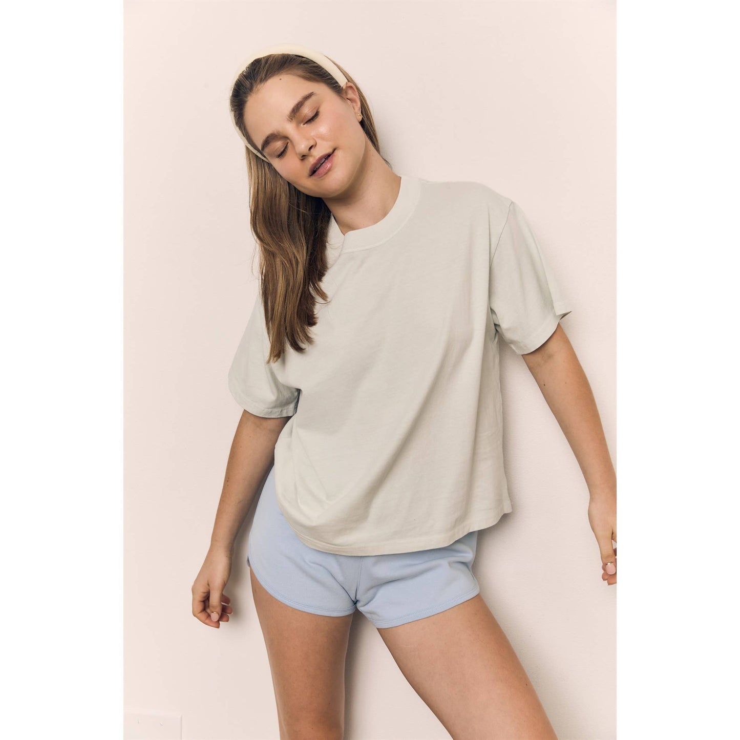 Mineral Washed Relaxed Cotton Tee