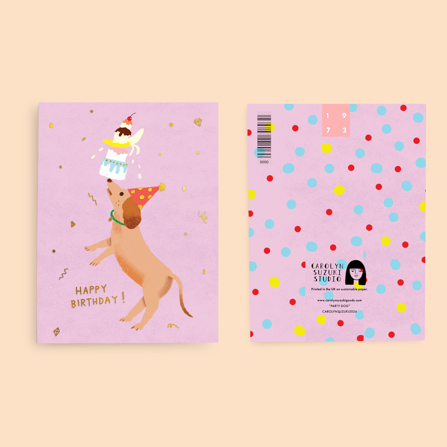 PARTY DOG - Birthday Card