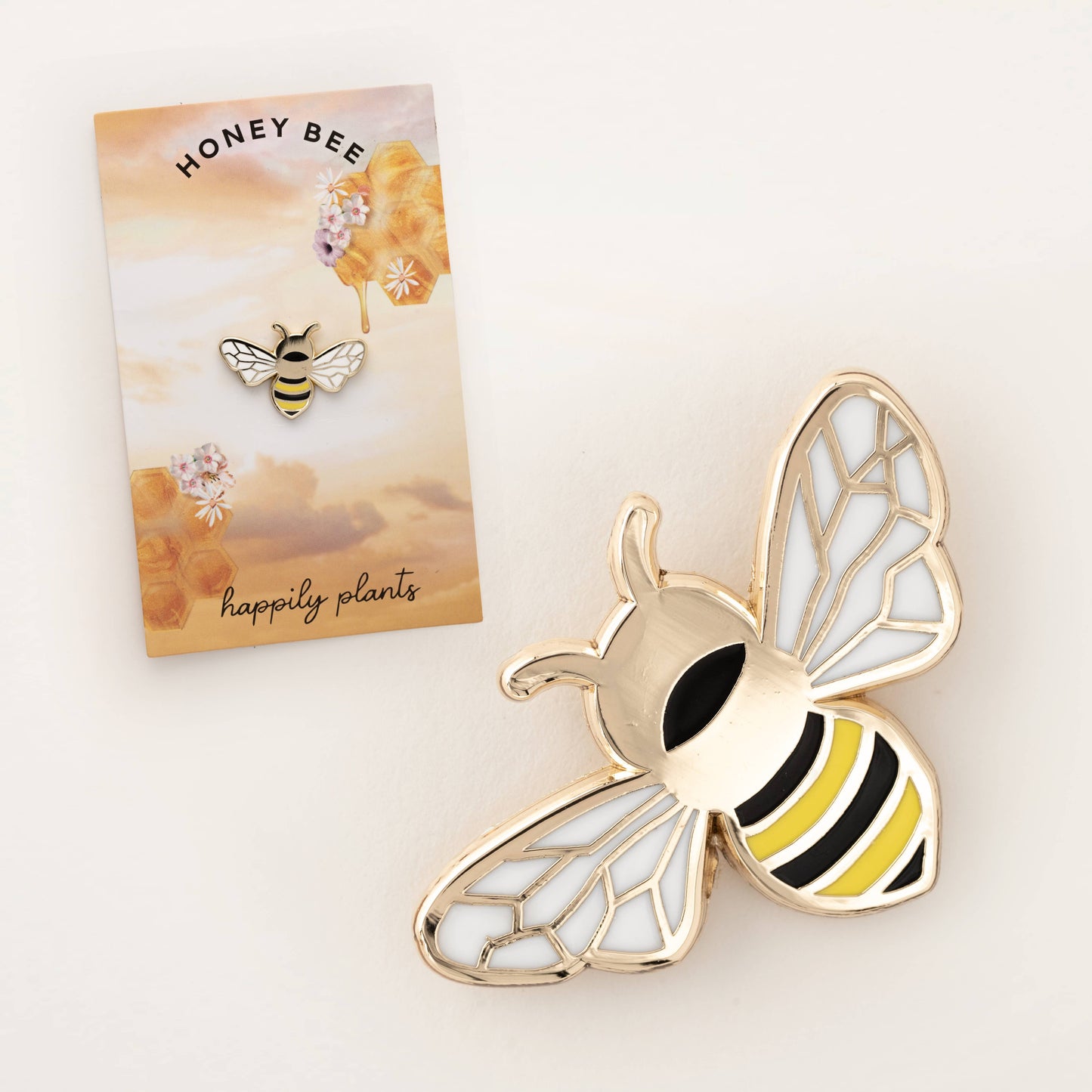 Queen Honey Bee Hard Enamel Lapel Pin