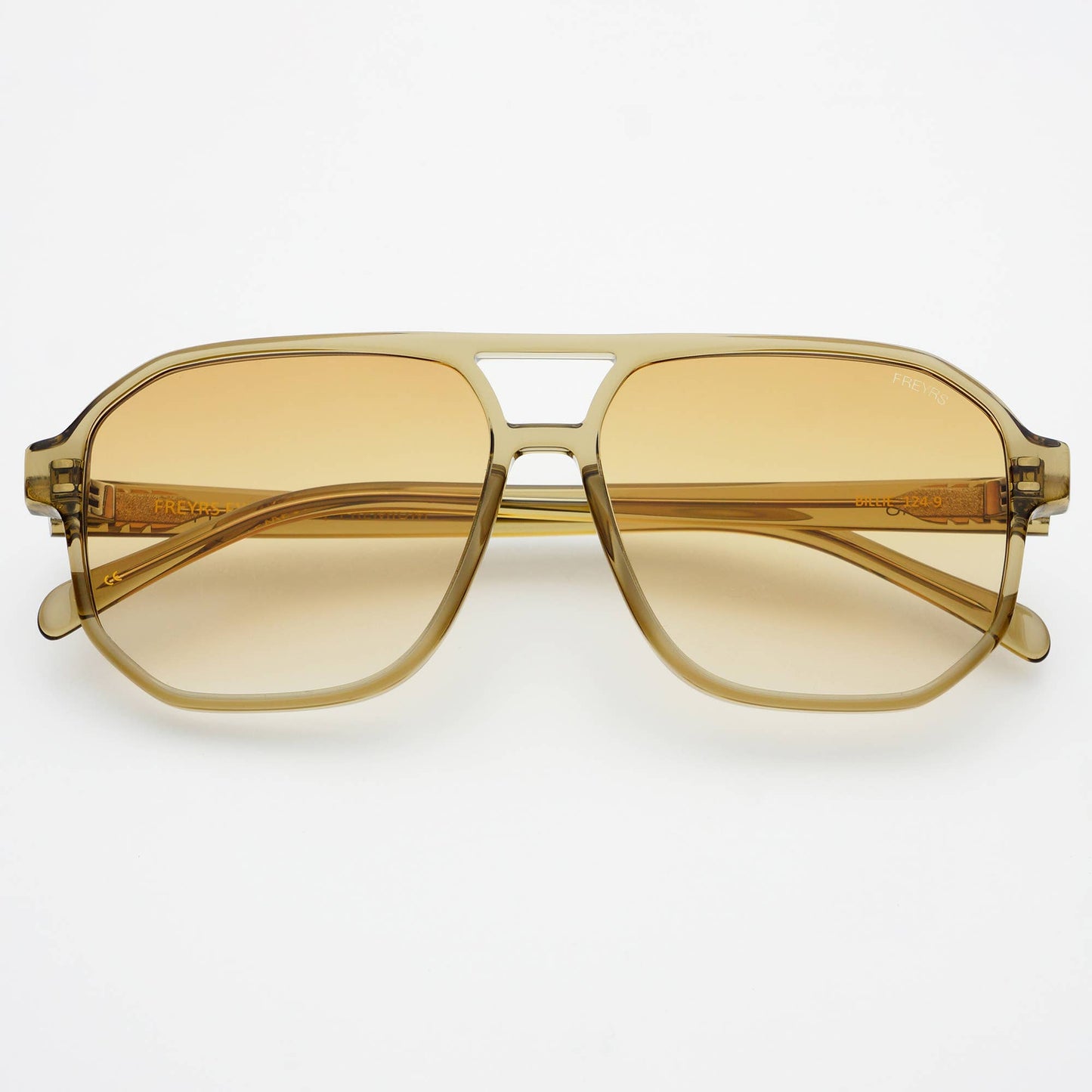 Billie Unisex Aviator Sunglasses (Olive)