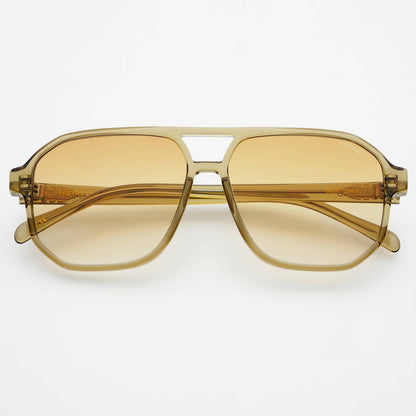 Billie Unisex Aviator Sunglasses (Olive)