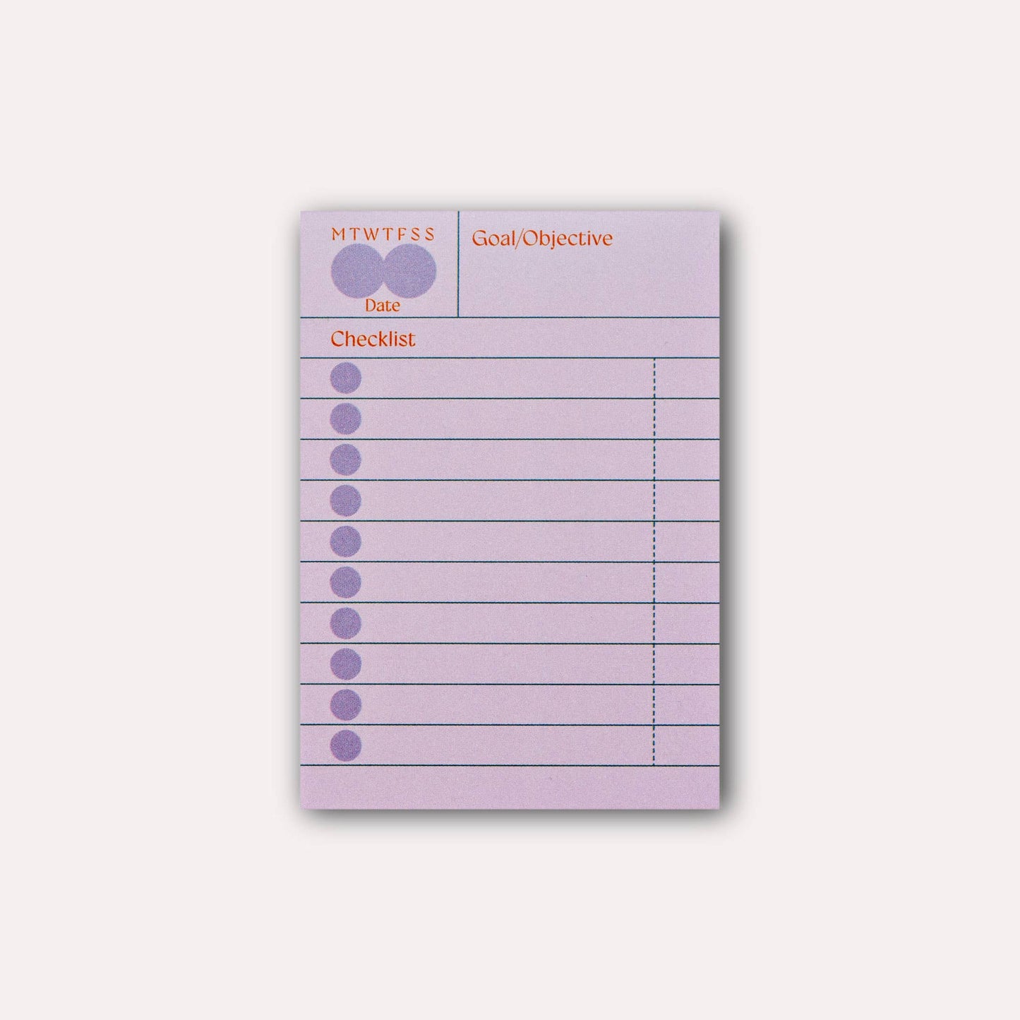 Ginger Habit Checklist Sticky Notes