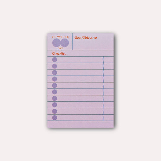 Ginger Habit Checklist Sticky Notes