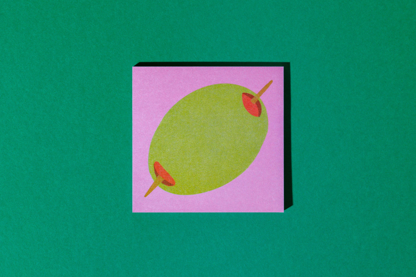Olive Sticky Notes Pad
