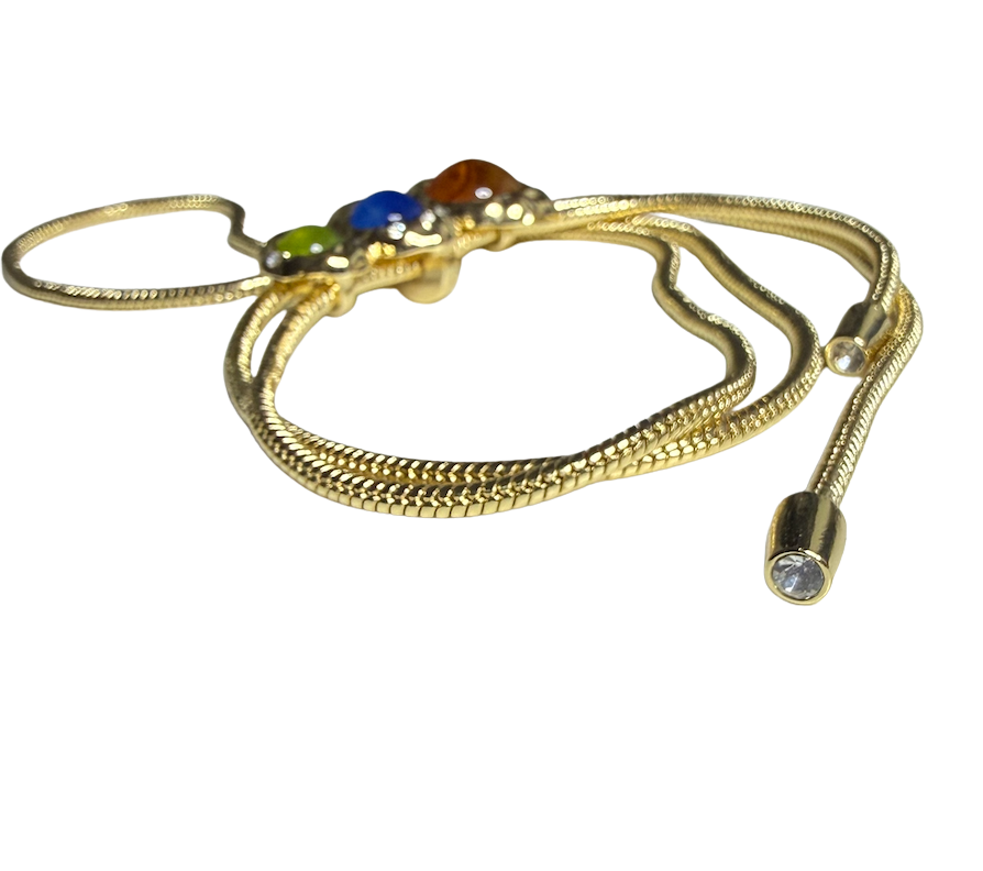 Bolo Pull Through Lariat Necklace, 42 Inch