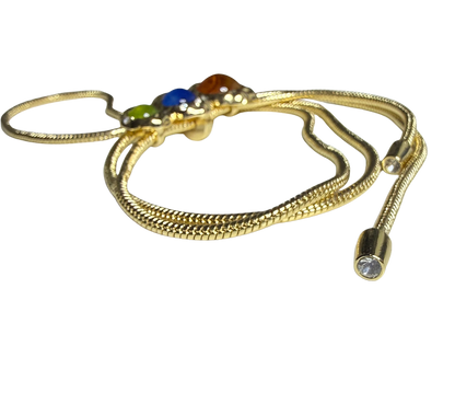 Bolo Pull Through Lariat Necklace, 42 Inch