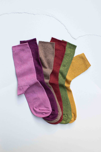 Modal Blend Glitter Socks