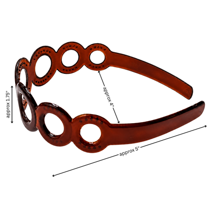 French Circle Tortoise Shell Acetate Headband
