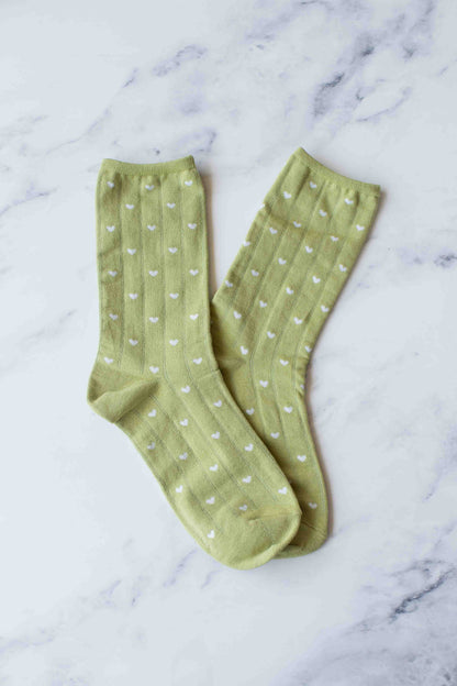 Women's Heart Crew Socks