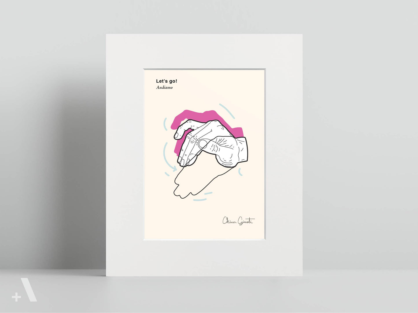 Italian Hand Gestures Illustrated Art Print