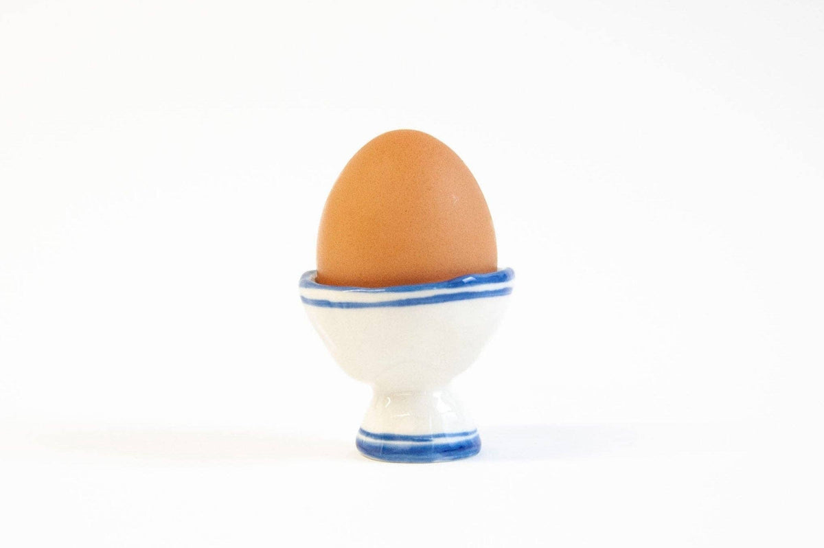 Striped Rim Ceramic Egg Cup