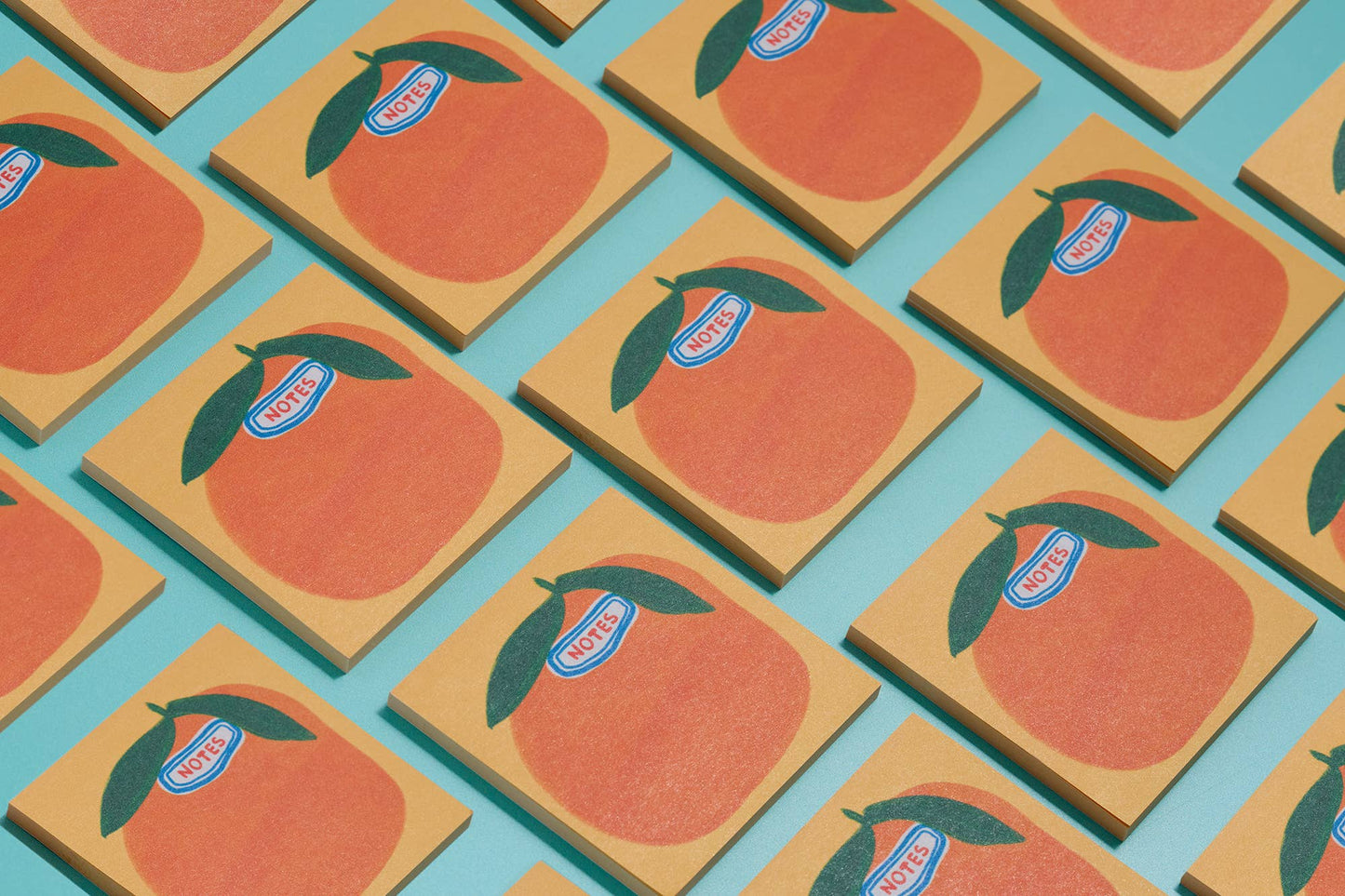 Cutie Orange Grocery Sticky Notes