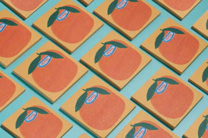 Cutie Orange Grocery Sticky Notes