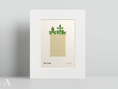 American Cocktails Illustrated Art Print