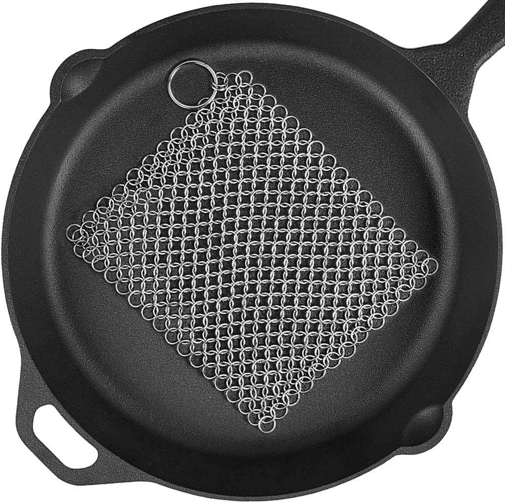 Chain Mail Stainless Steel Cast Iron Scrubber