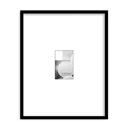 Matted Wood Picture Frame with Beveled Mat