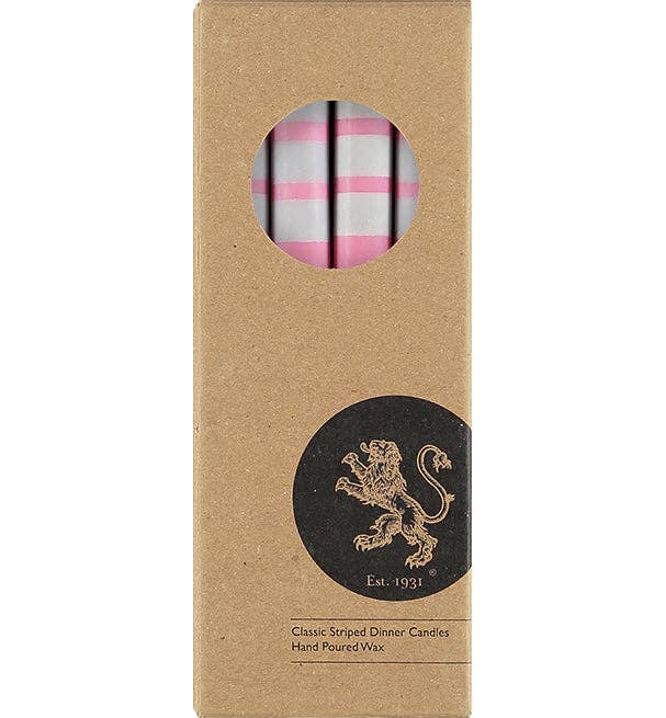 Orange, Pink, Blue Stripe Candle Stick