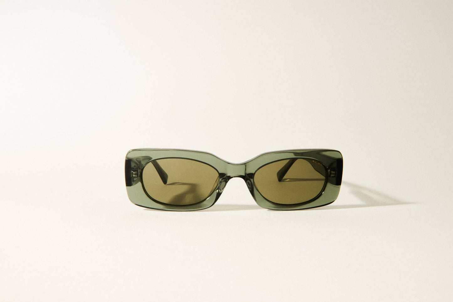 Iris - Green Rectangular Acetate Sunglasses