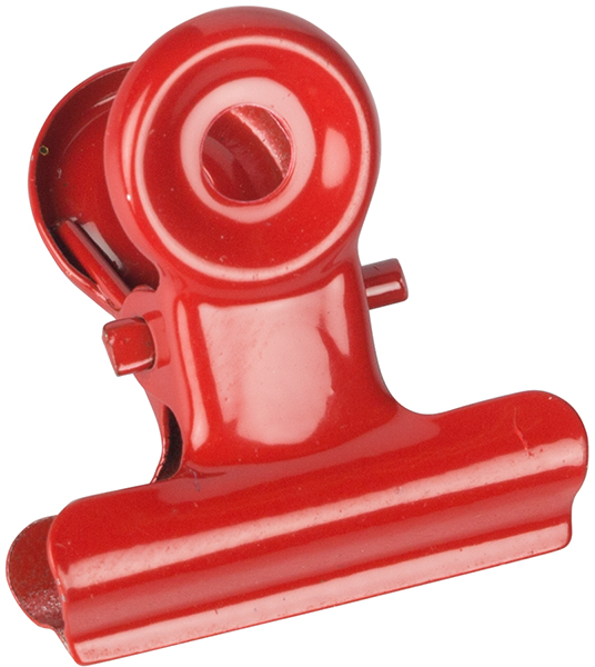 Red Metal Bulldog Clips, 25 Pack