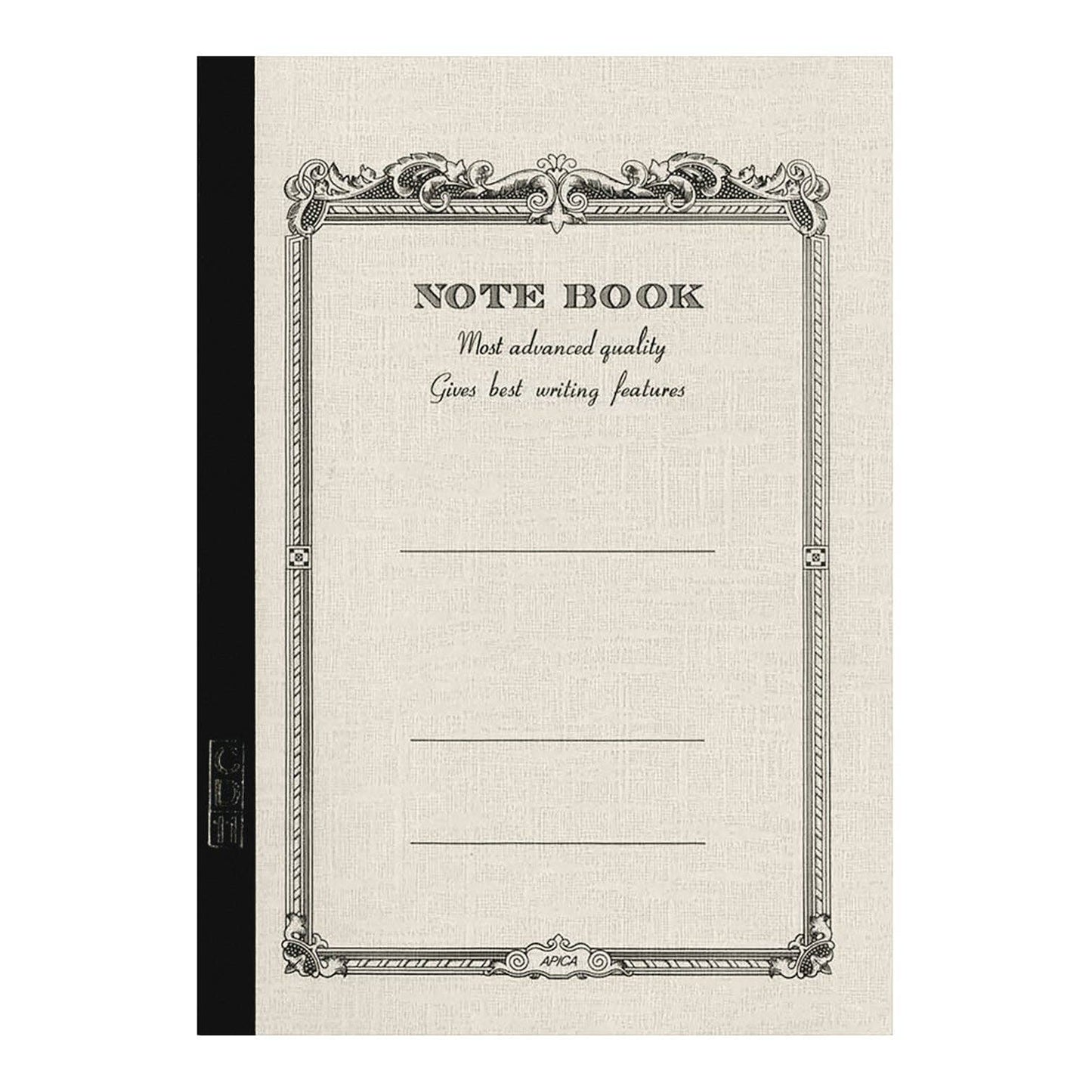 Vintage Inspired Lay-Flat Lined Notebook - 6.9" x 9.8"