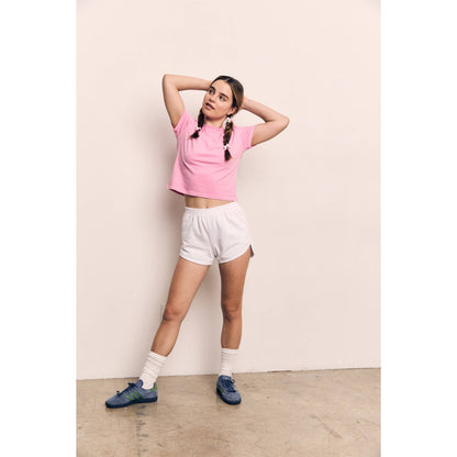 Mineral Washed Crop Cotton Jersey Tee